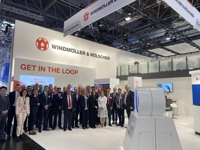 18 nationalities united at the W&H booth in Düsseldorf.